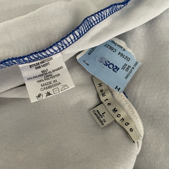 Blue mini dress large - Picture 3 of 5